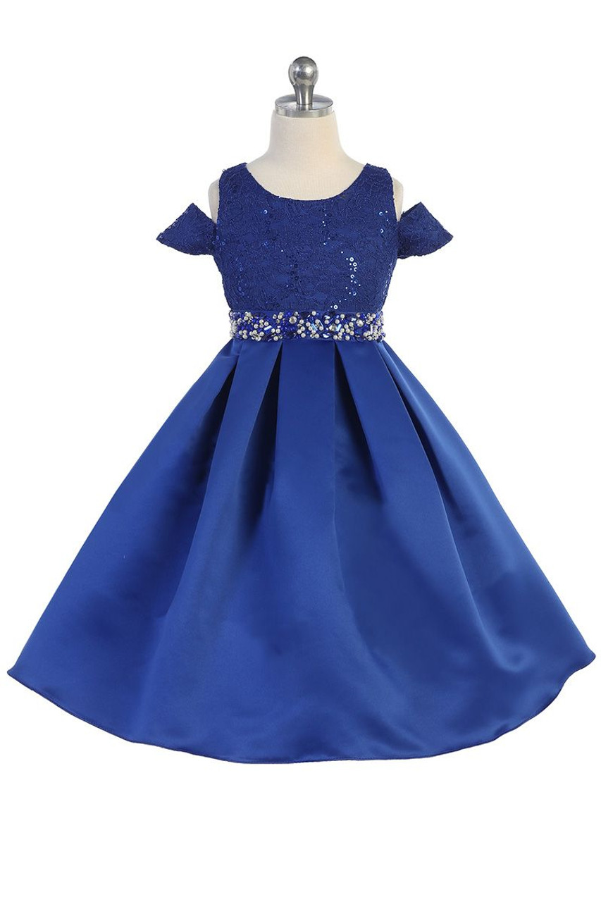 Royal Blue Velvet Royal Blue Childrens Dress With White Lace Appliques For  Weddings, Birthdays, And Pageants Floor Length Ball Gown For Children From  Crystalxubridal, $80.21 | DHgate.Com